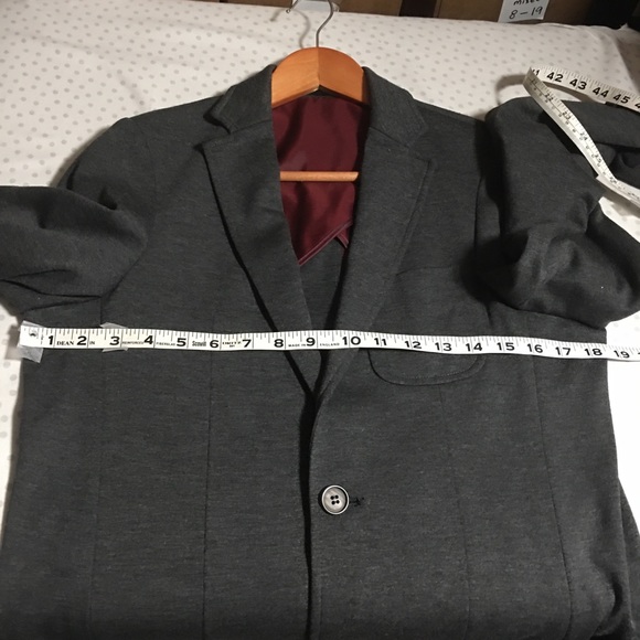 Soft Cotton blazer by report collection S 36 R dark charcoal gray EUC - Picture 5 of 10